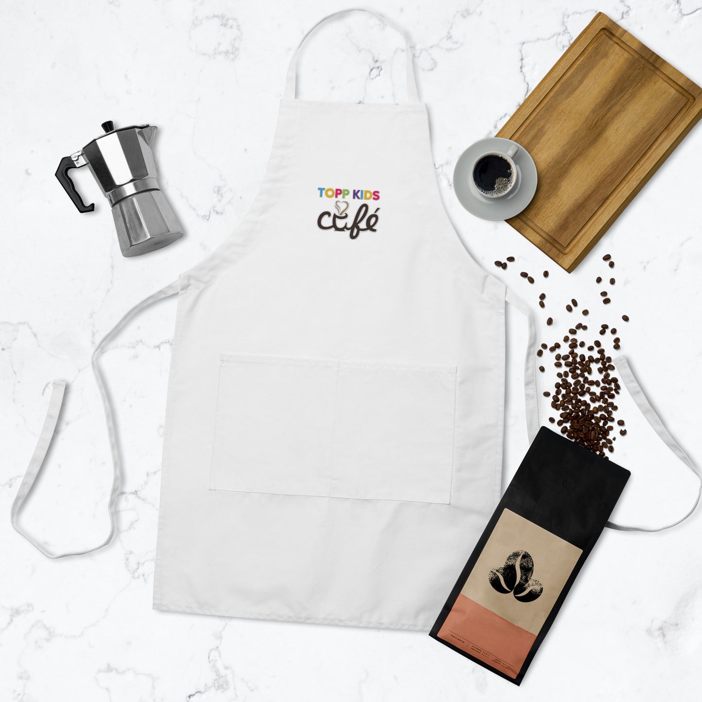 TK CAFE - Embroidered Apron